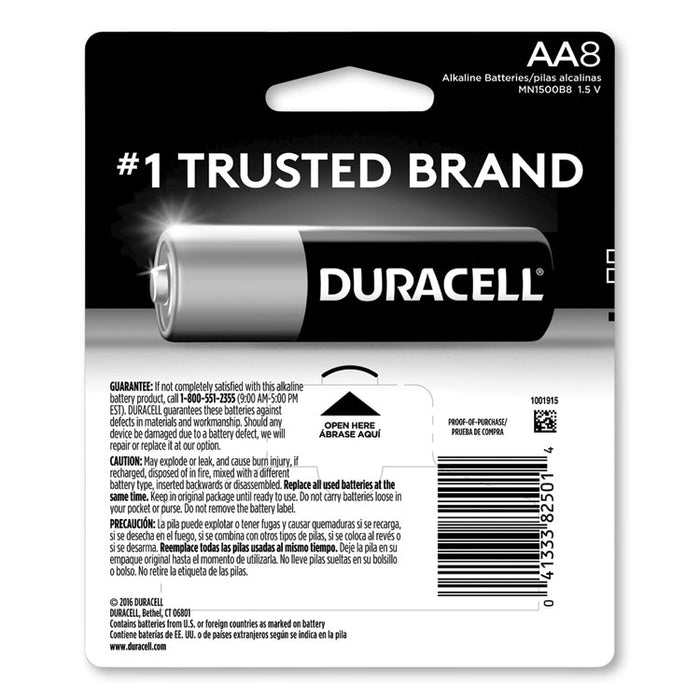 Power Boost CopperTop Alkaline AA Batteries, 8/Pack