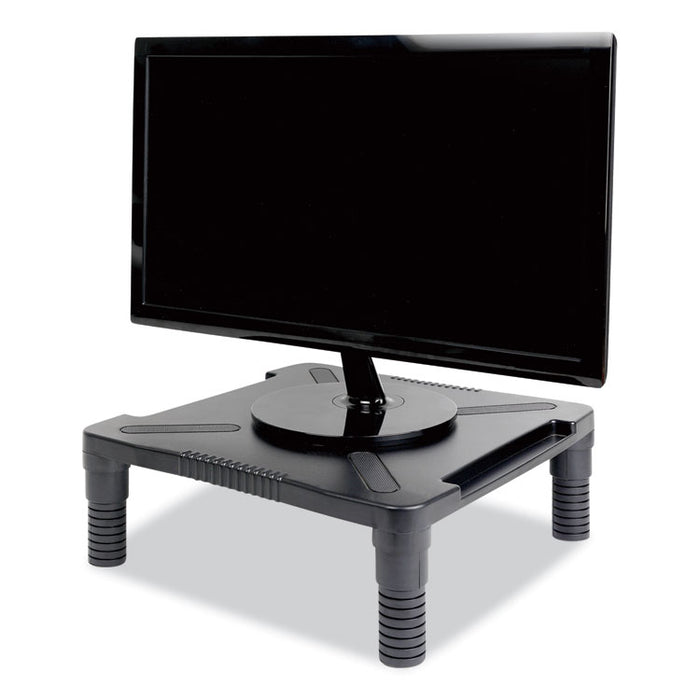 Single Level Monitor Riser, 13 1/8" x 13 1/2" x 4", Black