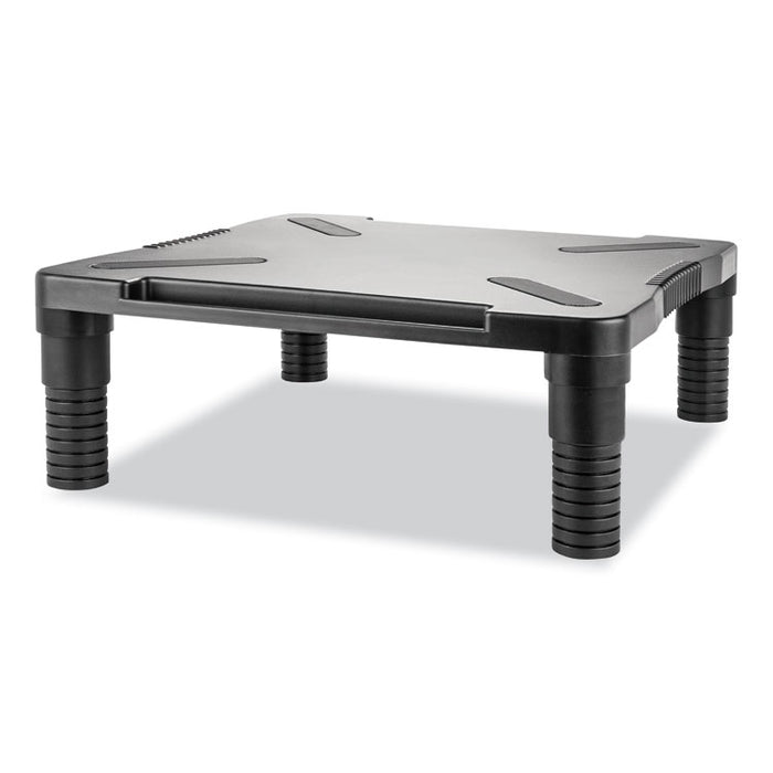 Single Level Monitor Riser, 13 1/8" x 13 1/2" x 4", Black