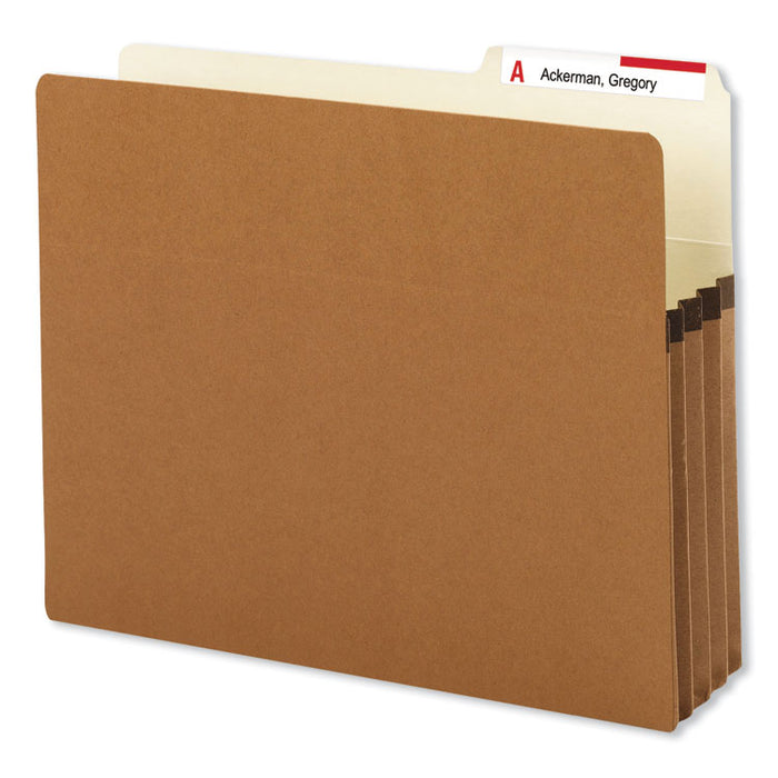 Redrope Drop Front File Pockets, 3.5" Expansion, Letter Size, Redrope, 25/Box