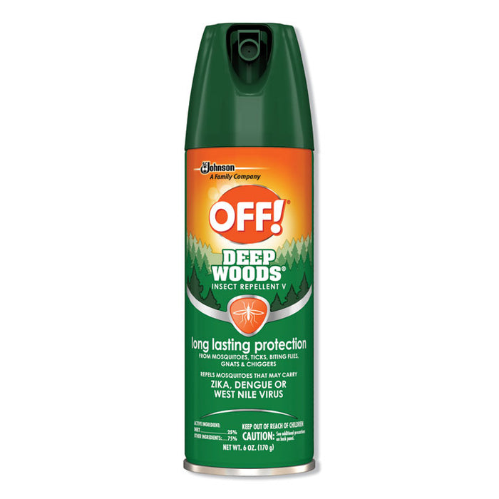 Deep Woods Insect Repellent, 6oz Aerosol, 12/Carton