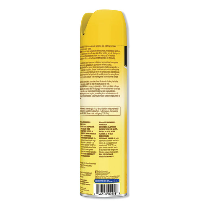 Furniture Polish, Lemon, 14.2 oz, Aerosol, 6/Carton