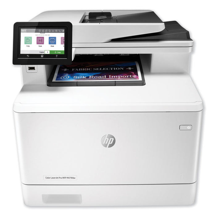 Color LaserJet Pro MFP M479fdw Wireless Multifunction Laser Printer, Copy/Fax/Print/Scan