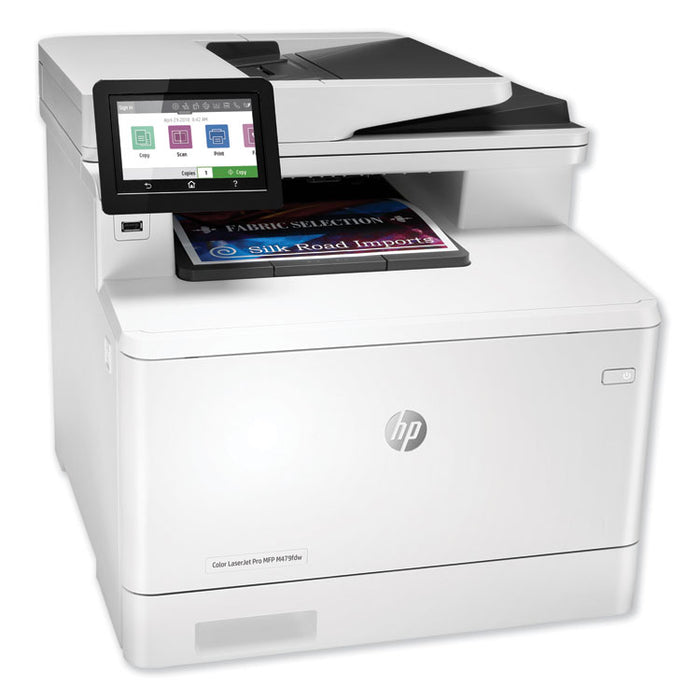 Color LaserJet Pro MFP M479fdw Wireless Multifunction Laser Printer, Copy/Fax/Print/Scan