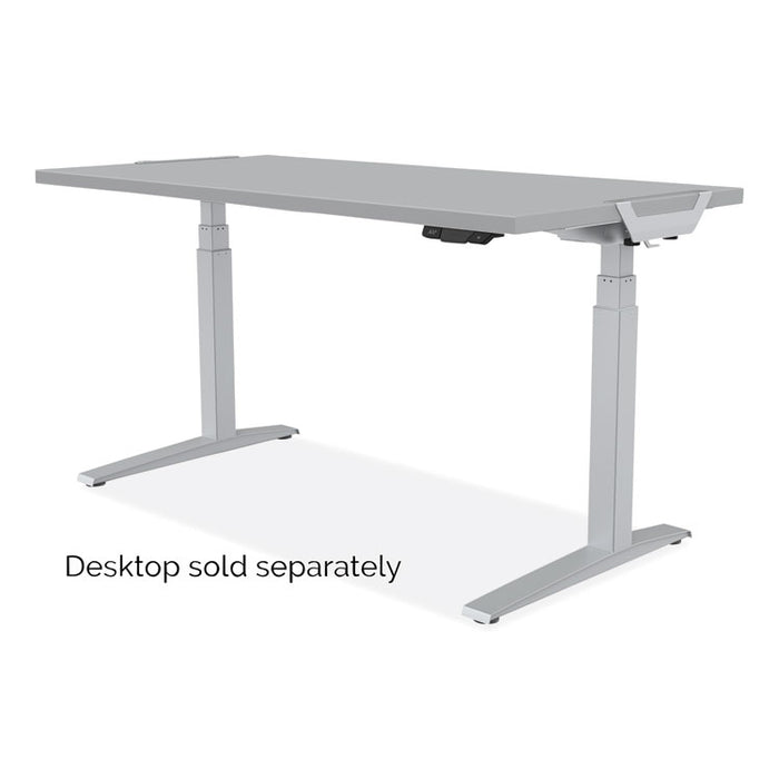 Levado Height Adjustable Desk Base (Base Only), 72w x 48d x 47.2h, Silver