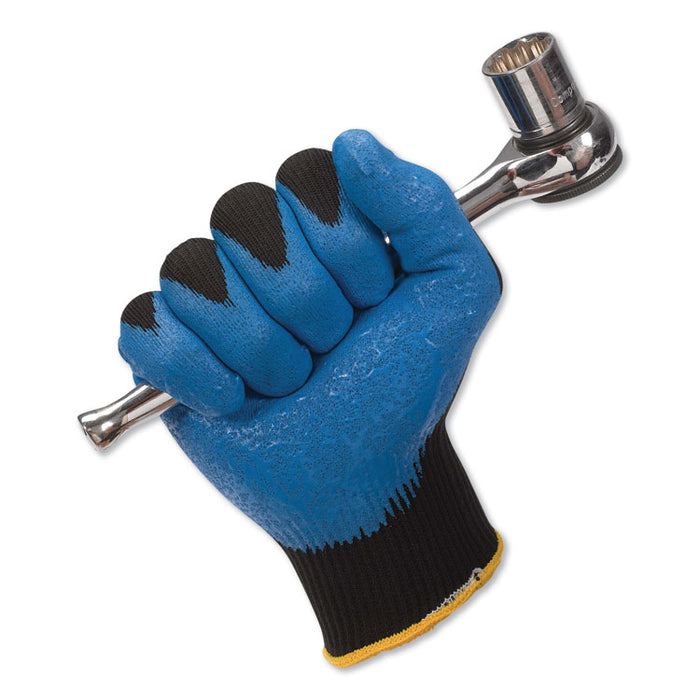 G40 Nitrile Coated Gloves, 220 mm Length, Small/Size 7, Blue, 12 Pairs