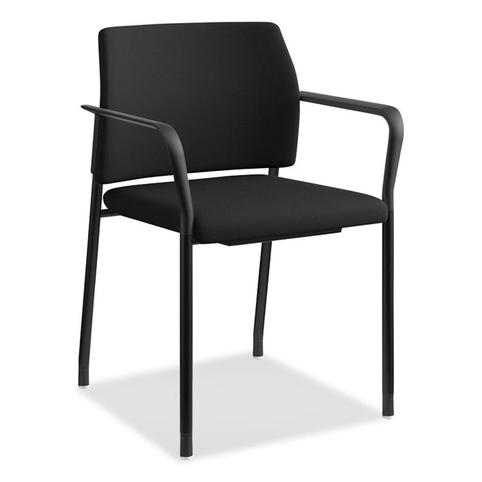 Accommodate Series Guest Chair, 23.25" x 21" x 32", Black Seat/Black Back, Black Base, 2/Carton