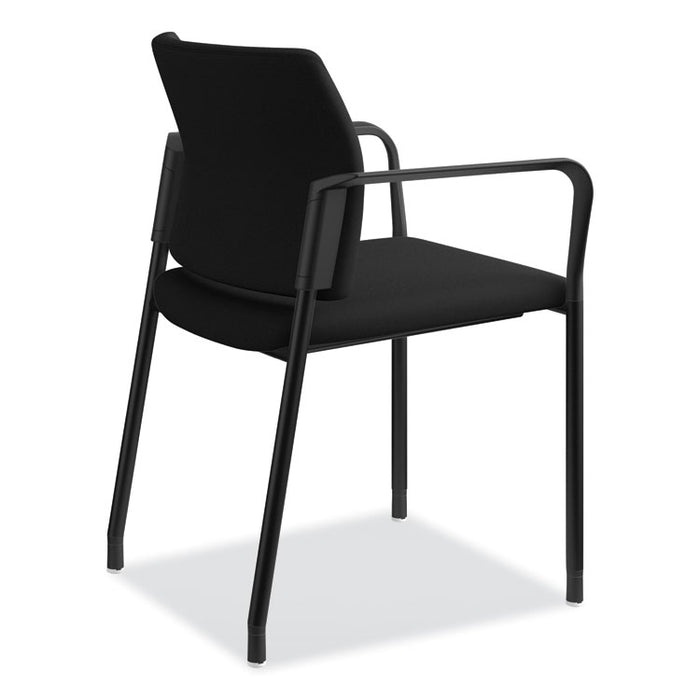 Accommodate Series Guest Chair, 23.25" x 21" x 32", Black Seat/Black Back, Black Base, 2/Carton