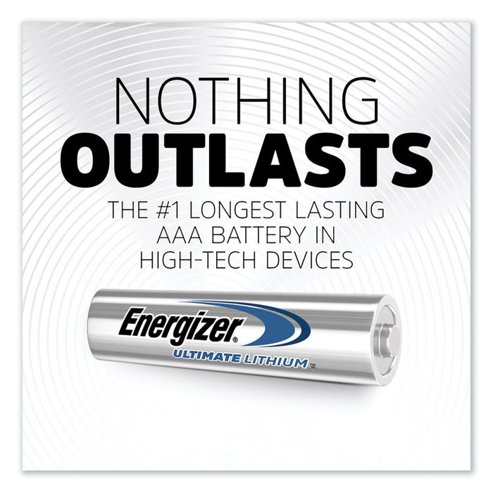 Ultimate Lithium AAA Batteries, 1.5V, 12/Pack