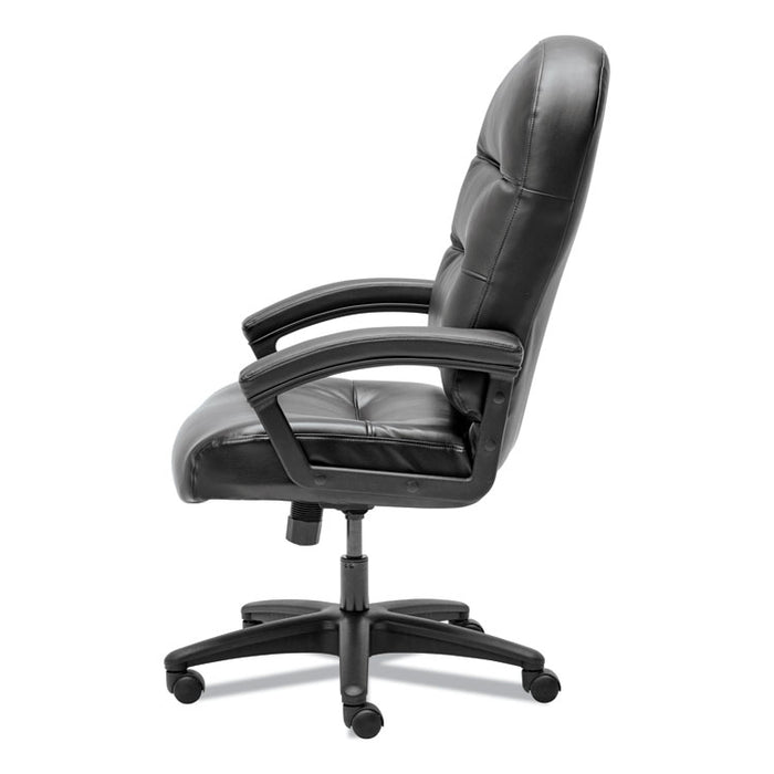 Pillow-Soft 2090 Series Executive High-Back Swivel/Tilt Chair, Supports up to 250 lbs., Black Seat/Black Back, Black Base