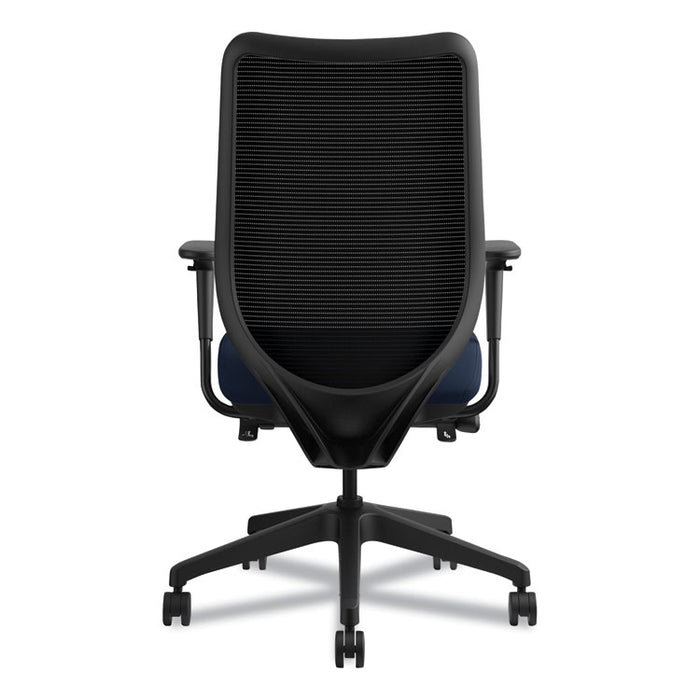 Nucleus Series Work Chair, ilira-Stretch M4 Back, Supports Up to 300 lb, 17" to 22" Seat Height, Navy Seat/Back, Black Base