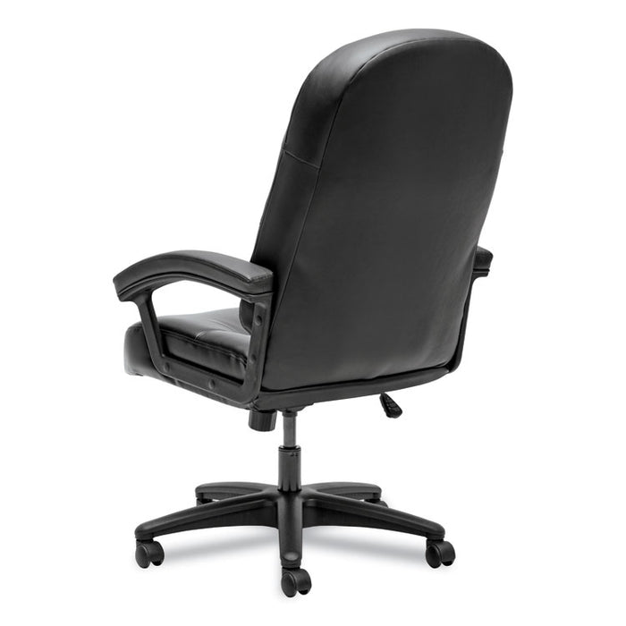 Pillow-Soft 2090 Series Executive High-Back Swivel/Tilt Chair, Supports up to 250 lbs., Black Seat/Black Back, Black Base
