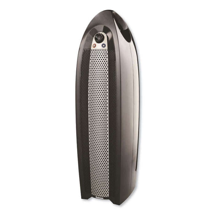 HEPA Type Tower, 195 sq ft Room Capacity, Black/Silver