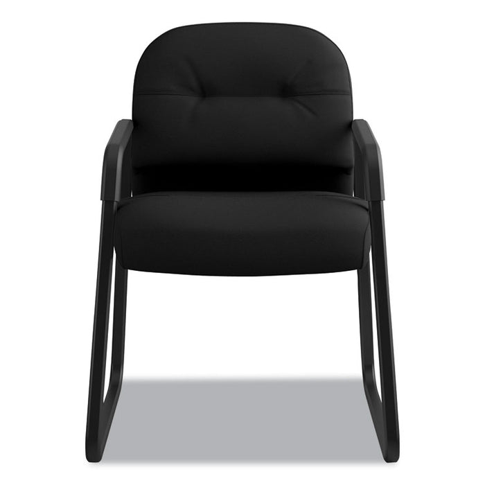 Pillow-Soft 2090 Series Guest Arm Chair, 23.25" x 28" x 36", Black