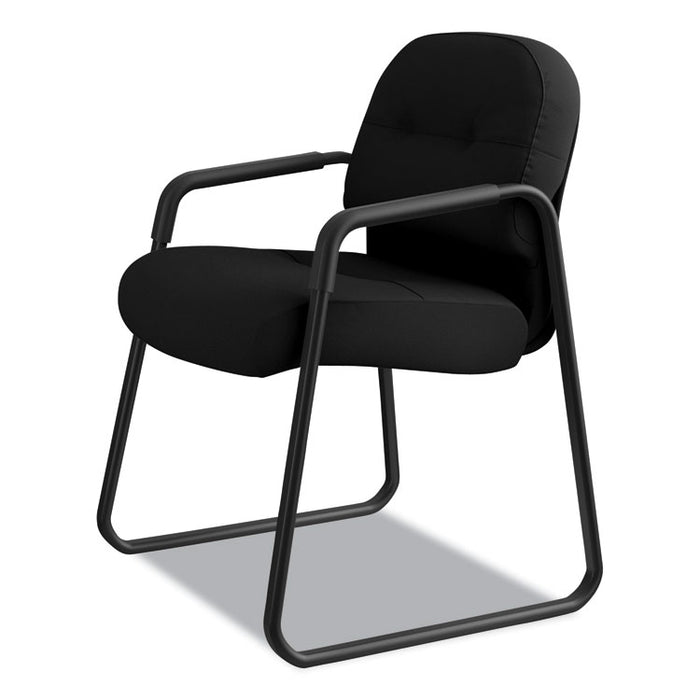 Pillow-Soft 2090 Series Guest Arm Chair, 23.25" x 28" x 36", Black