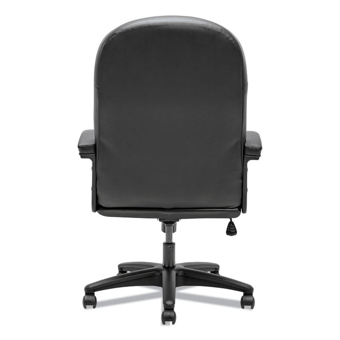 Pillow-Soft 2090 Series Executive High-Back Swivel/Tilt Chair, Supports up to 250 lbs., Black Seat/Black Back, Black Base