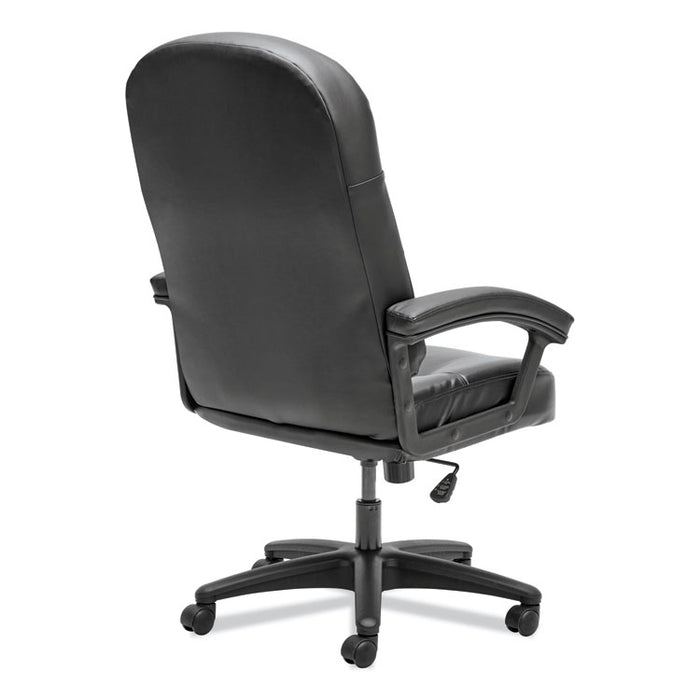 Pillow-Soft 2090 Series Executive High-Back Swivel/Tilt Chair, Supports up to 250 lbs., Black Seat/Black Back, Black Base