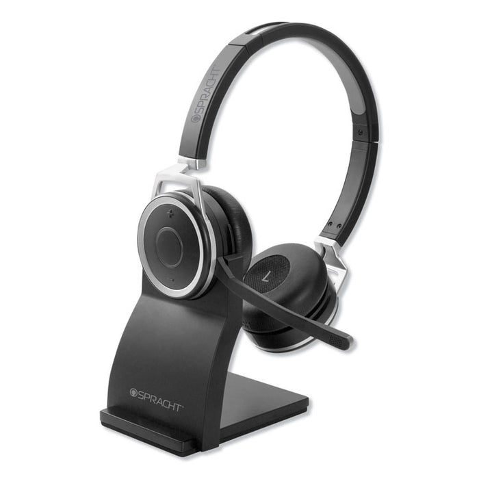 ZuM BT Prestige Headset, Binaural, Over-the-Head, Black