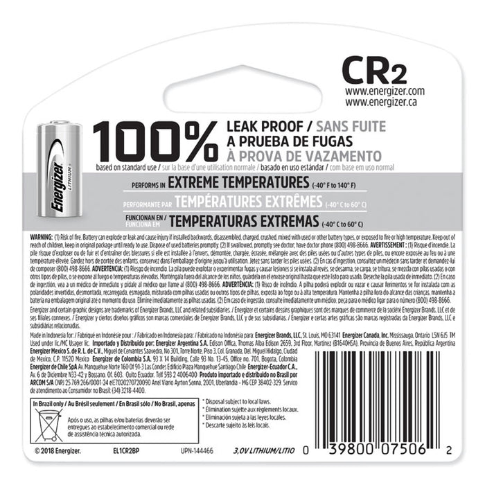 CR2 Lithium Photo Battery, 3 V