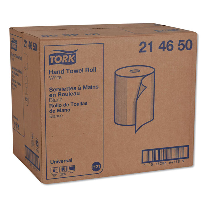 Hardwound Roll Towels, 7.88" x 425 ft, White, 12 Rolls/Carton