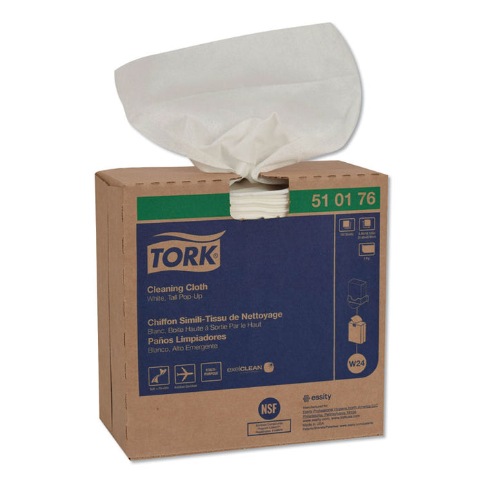 Cleaning Cloth, 8.46 x 16.13, White, 100 Wipes/Box, 10 Boxes/Carton