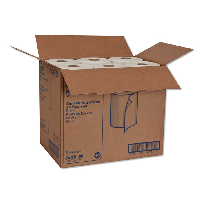 Hardwound Roll Towels, 7.88" x 425 ft, White, 12 Rolls/Carton