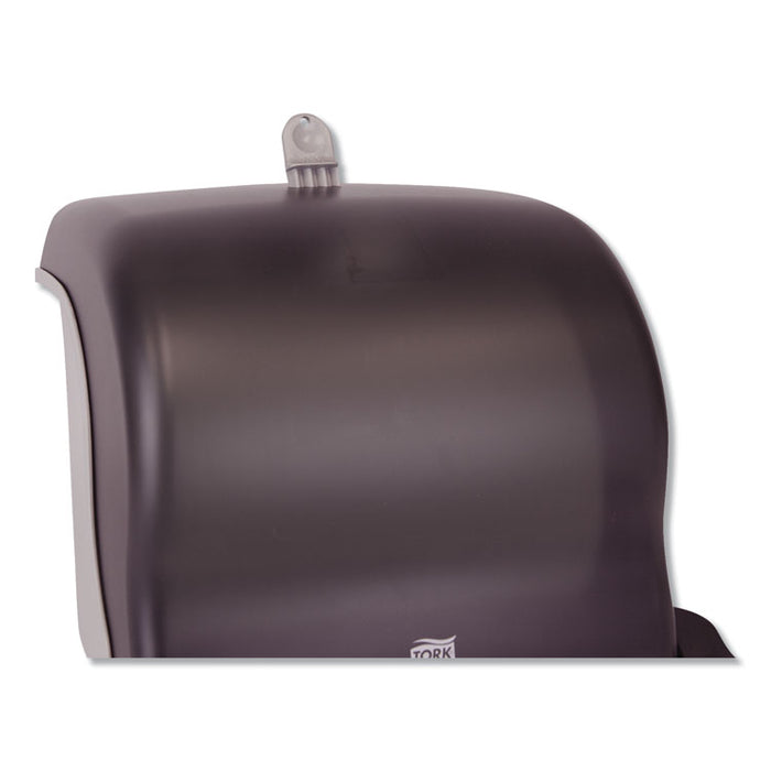 Compact Hand Towel Roll Dispenser, 12.49 x 8.6 x 12.82, Smoke