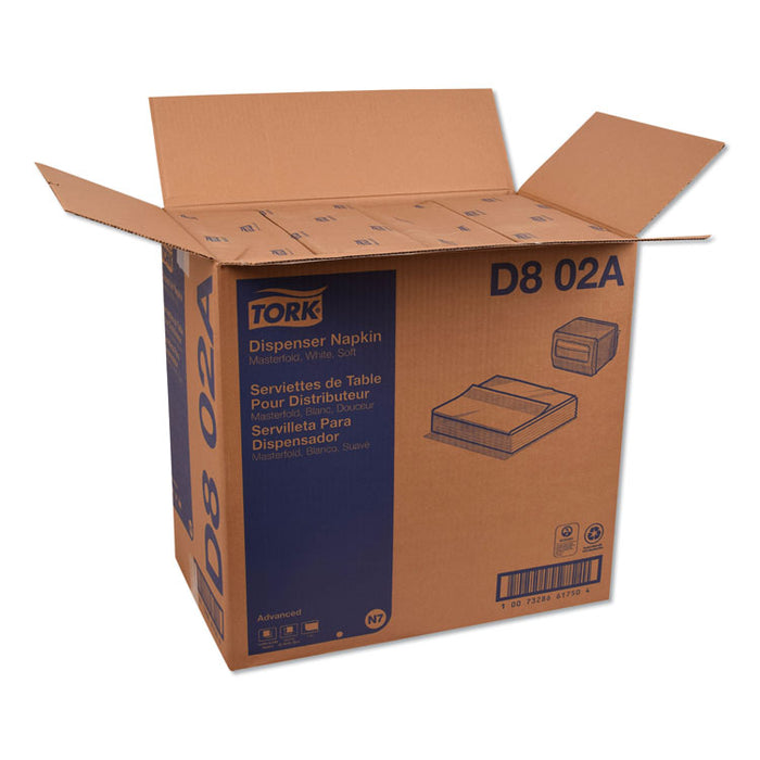 Advanced Masterfold Dispenser Napkins, 1-Ply,12" x 17", White, 6000/CT