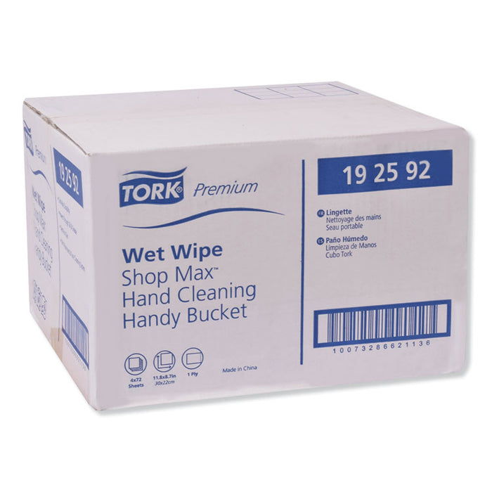 Premium ShopMax Wet Wipes, 8.7 x 11.8, For Hands, 72/Pack, 4 Packs/Carton