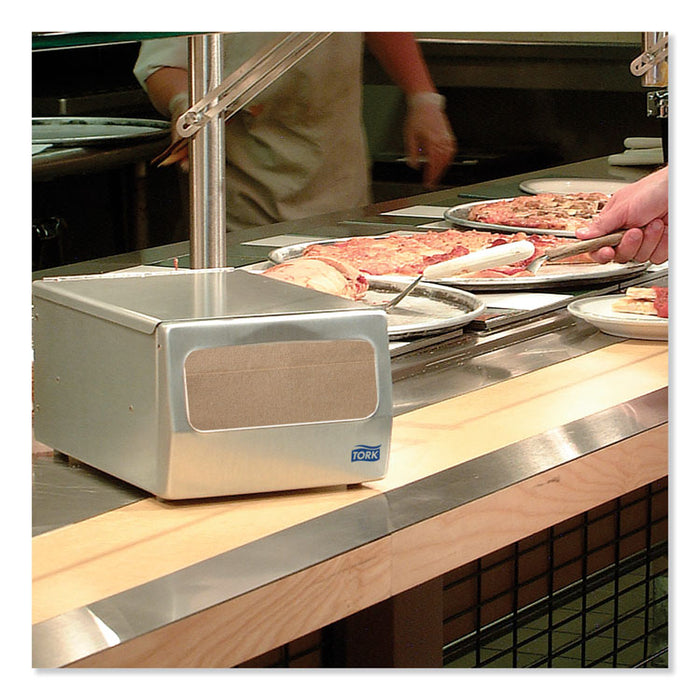 Masterfold Napkin Dispenser, 7.63 x 11.75 x 5.63, Brushed Steel