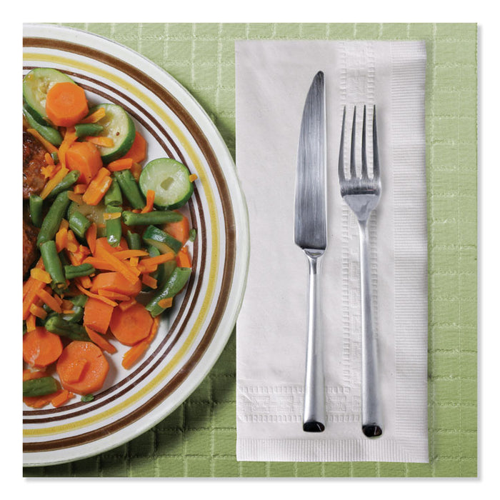 Advanced Dinner Napkins, 2-Ply, 15" x 17", 1/8 Fold, White, 100/PK, 28 PK/CT
