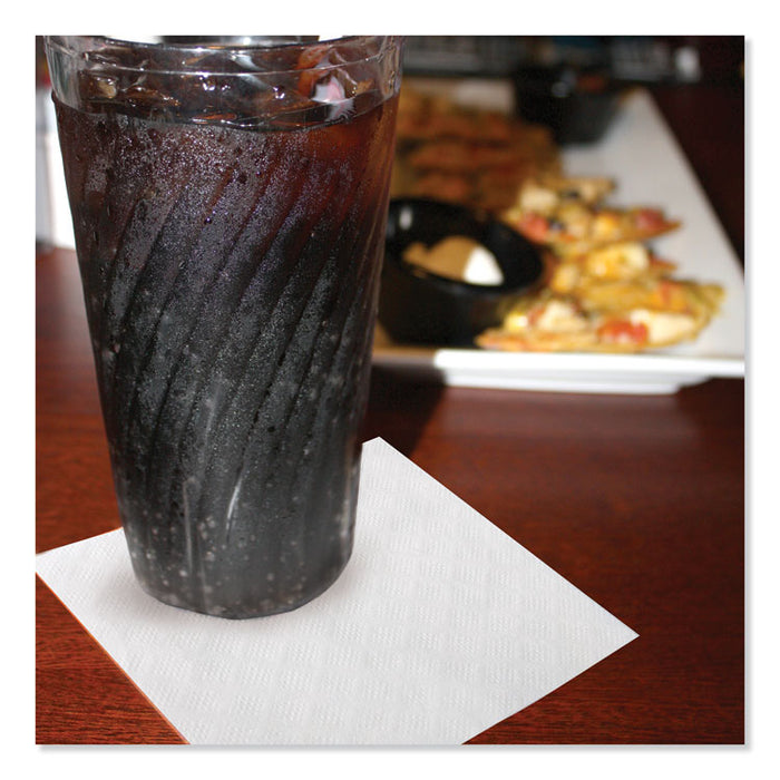 Universal Beverage Napkin, 1-Ply,9.13 x 9.13, 1/4 Fold, Poly-Pack, White, 4000/Carton