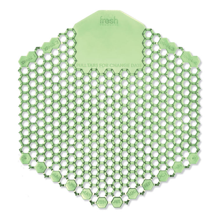 The Wave Urinal Deodorizer, Urinal Screens, Herbal Mint Scent, 58 g, 10/Box, 6 Boxes/Carton