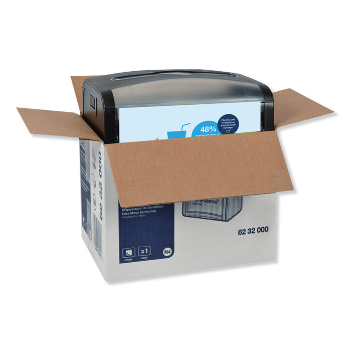 Xpressnap Tabletop Napkin Dispenser, 7.9 x 5.9 x 6.1, Black