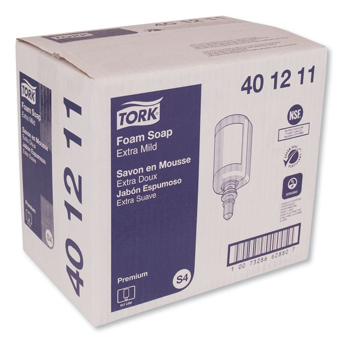 Premium Extra Mild Foam Soap, Unscented, 1 L, 6/Carton