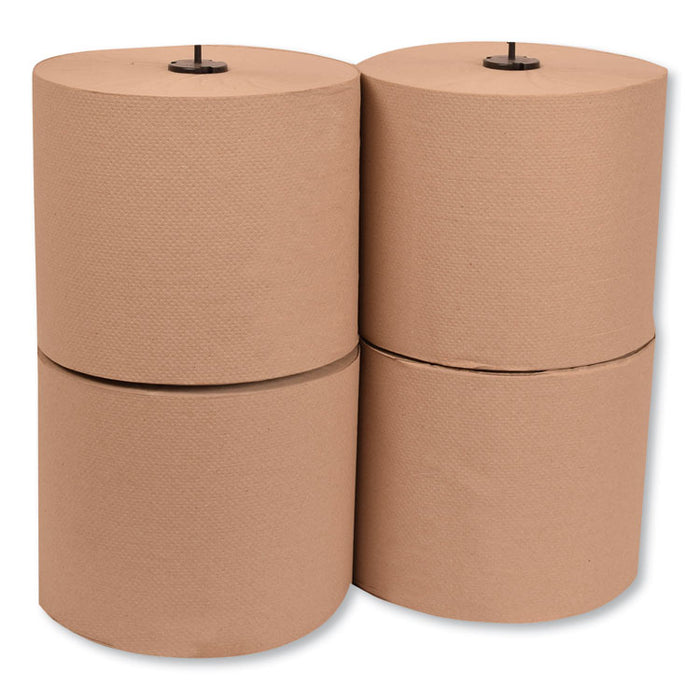 Basic Paper Wiper Roll Towel, 7.68" x 1,150 ft, Natural, 4 Rolls/Carton
