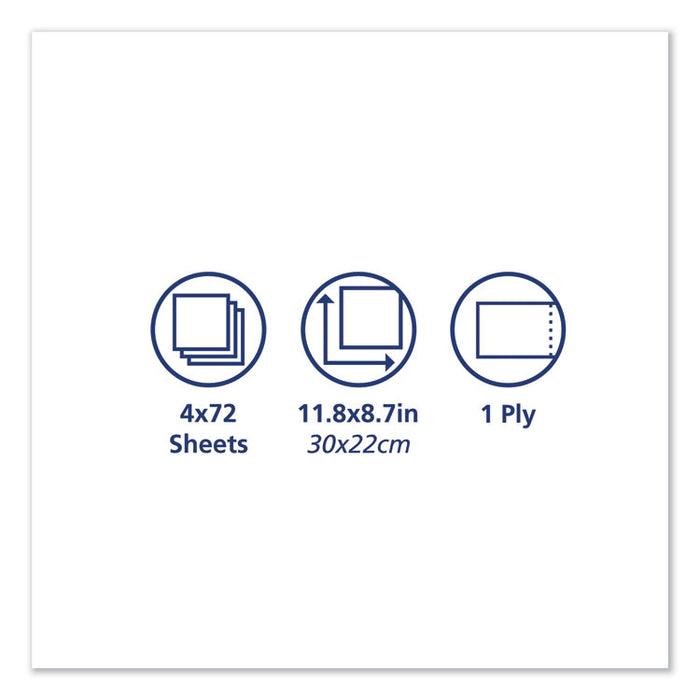Premium ShopMax Wet Wipes, 8.7 x 11.8, For Hands, 72/Pack, 4 Packs/Carton