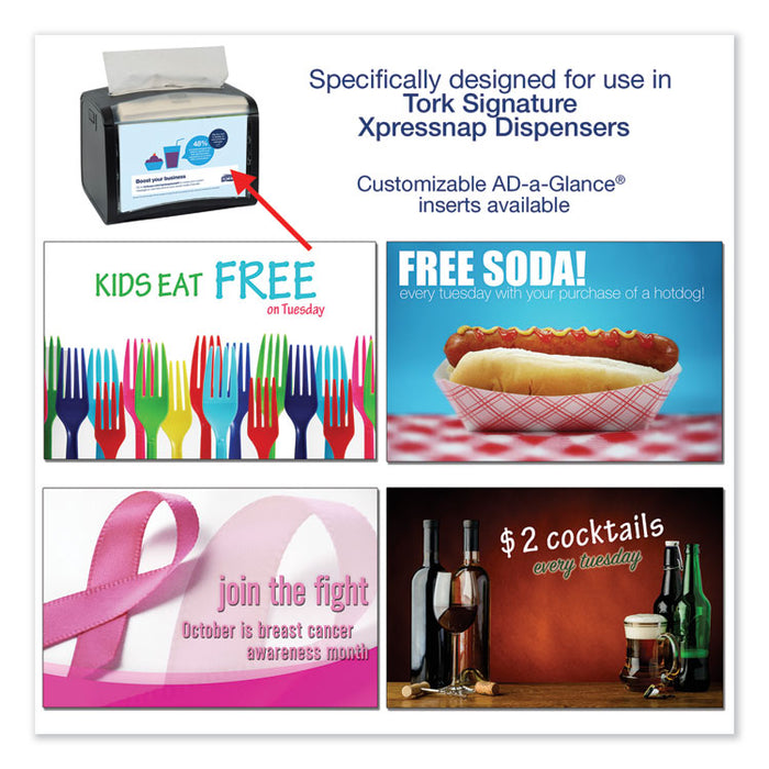 Xpressnap Interfold Dispenser Napkins, 1-Ply, Bag-Pack, 13 x 8.5", White, 6000/Carton