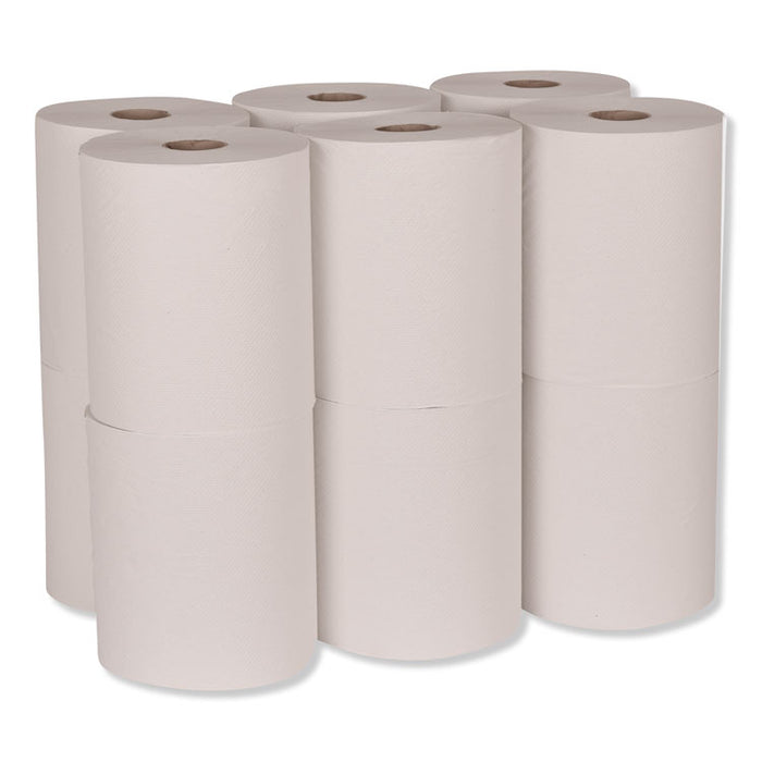 Universal Hand Towel Roll, 7.88" x 600 ft, White, 12 Rolls/Carton