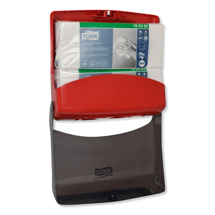 Performance Folded Wiper/Cloth Dispenser, Plastic, 16.81" x 8.11" x 15.51", Red