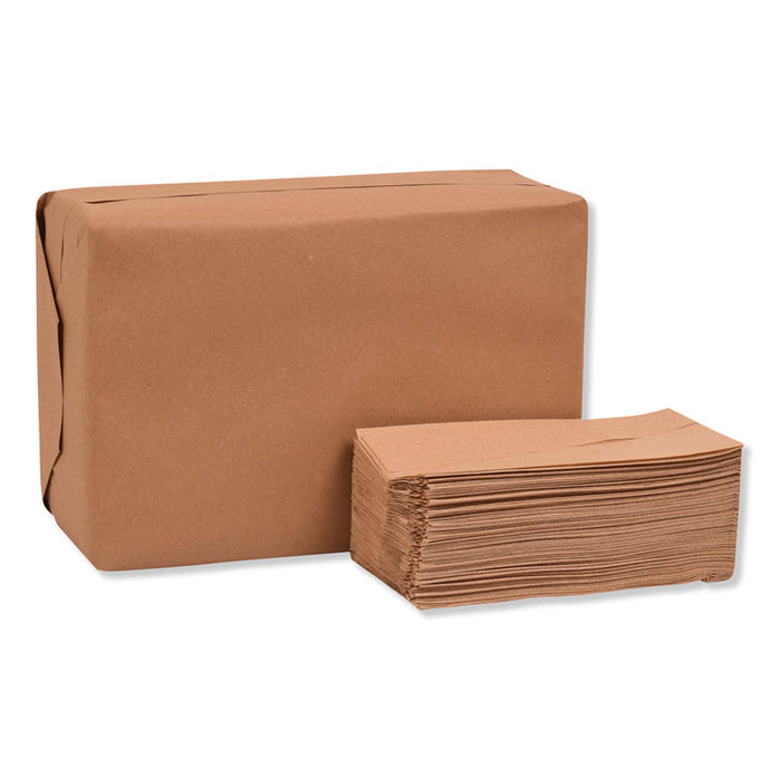 Universal Tall Fold Dispenser Napkins, 1-Ply, 6 x 13.5, Natural, 625/PK, 16PK/CT