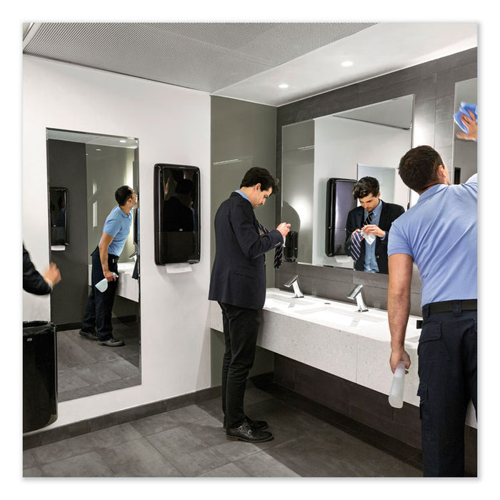 PeakServe Continuous Hand Towel Dispenser, 14.57" x 3.98" x 28.74", Black