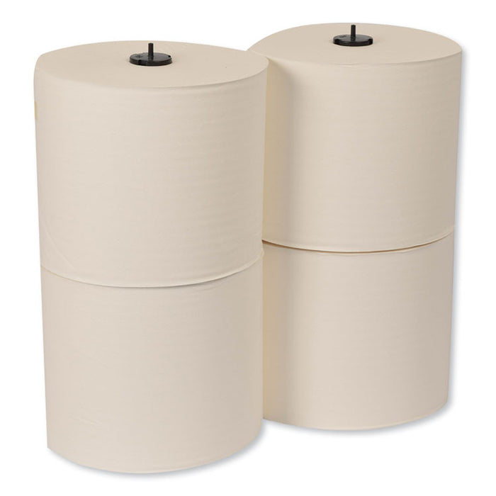 Paper Wiper Roll Towel, 7.68" x 1,150 ft, White, 4 Rolls/Carton