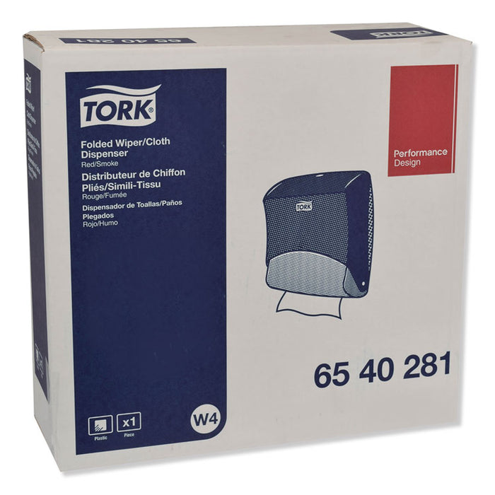 Performance Folded Wiper/Cloth Dispenser, Plastic, 16.81" x 8.11" x 15.51", Red