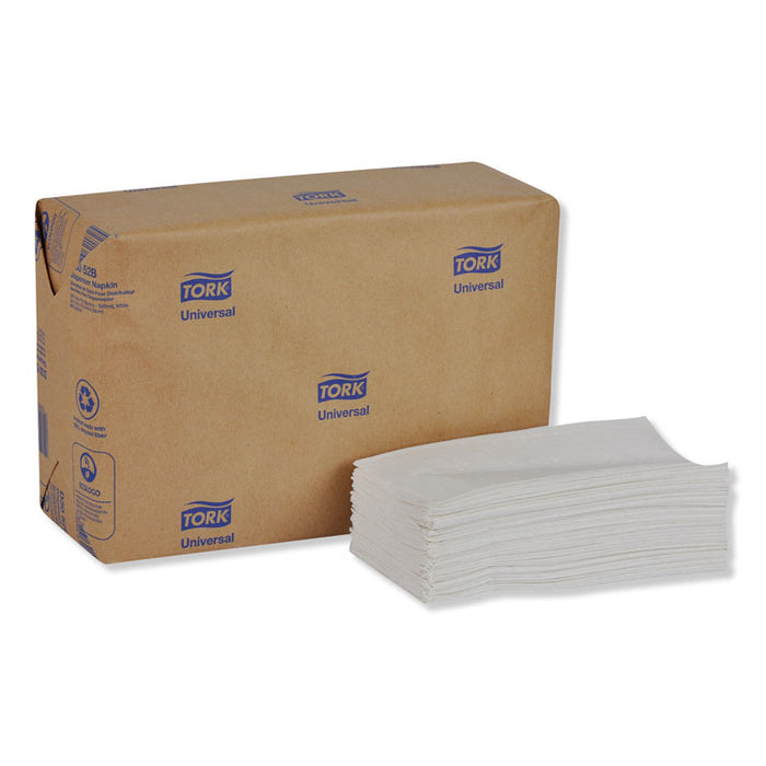 Universal Tall-Fold Dispenser Napkins, 1-Ply, 6" x 13.5", White, 10000/Carton