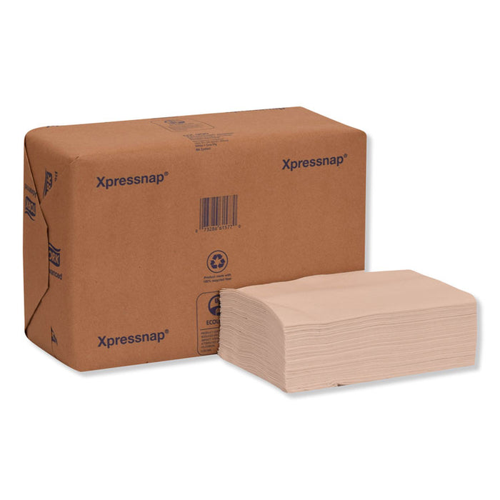 Xpressnap Interfold Dispenser Napkins, 1-Ply, Bag-Pack, 13 x 8.5", White, 6000/Carton