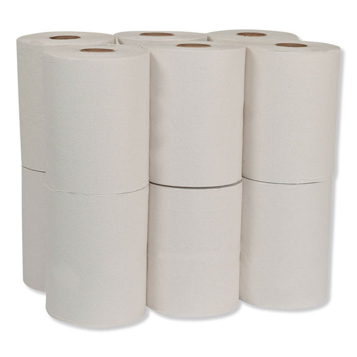Hardwound Roll Towels, 7.88" x 425 ft, White, 12 Rolls/Carton