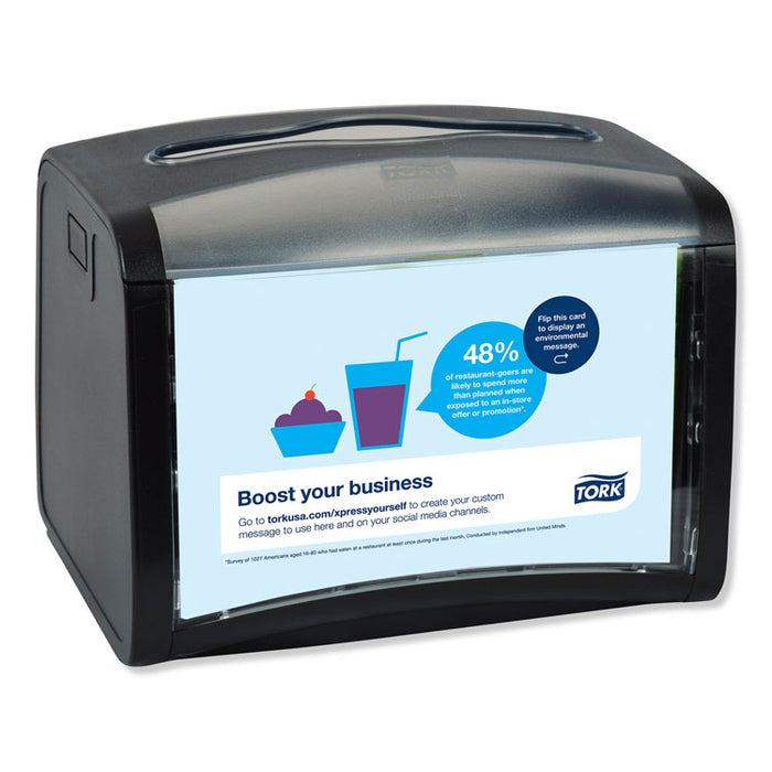 Xpressnap Tabletop Napkin Dispenser, 7.9 x 5.9 x 6.1, Black