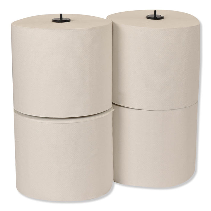 Basic Paper Wiper Roll Towel, 7.68" x 1150 ft, White, 4 Rolls/Carton