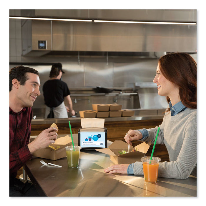 Xpressnap Tabletop Napkin Dispenser, 7.9 x 5.9 x 6.1, Black